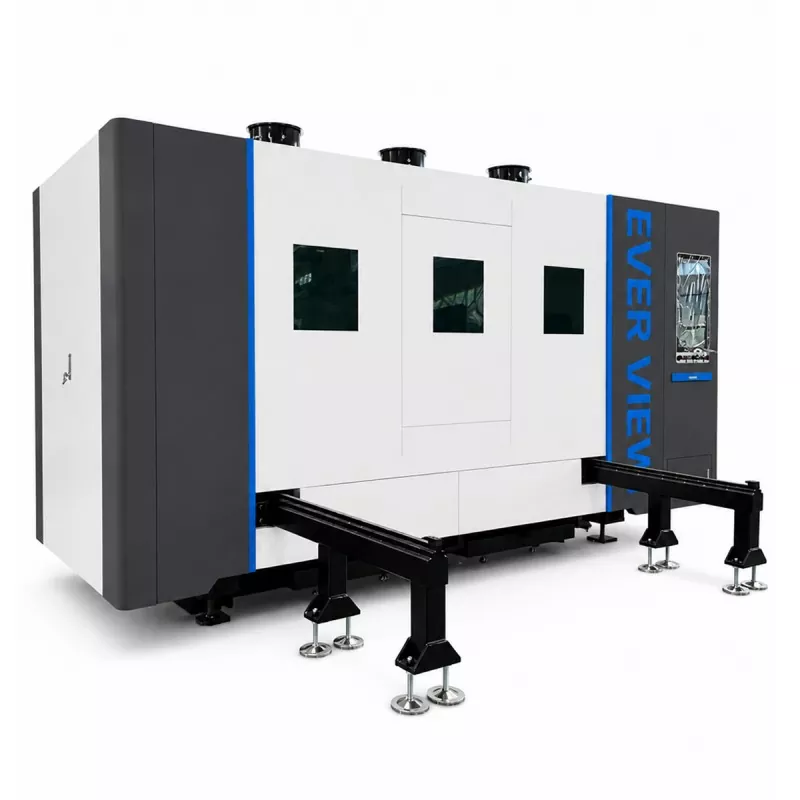 Horizontale grote ingesloten vezellasersnijmachine